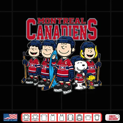 Design Montreal Canadiens Peanuts Snoopy Hockey Team Shirt
