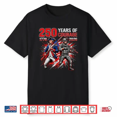 250Th Anniversary 250 Years American Usa Patriotic 4Th July Shirt