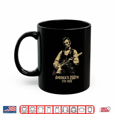 Mug Americas 250th Abraham Lincoln Playing Guitar Retro Vintage Shirt