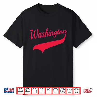 College University Style Washington National Baseball Sport Shirt