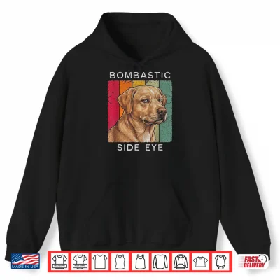 Hoodie Bombastic Side Eye Labrador Dog Retro Vintage Look Shirt