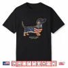 Dachshund America’S 250Th Patriotic Dog Fireworks Shirt