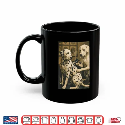 Mug Retro Dalmatian Dog Smoking Tattoo Artist Funny Meme Graphic Shirt