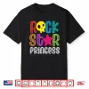 Womens Rockstar Birthday Girl Rock Star Princess Party Music Performance Shirt