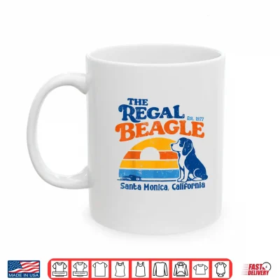Mug Vintage The Regal Beagle Est 1977 Santa Monica California Shirt