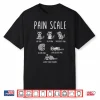 Fun Raccoon Pain Scale Nurse Medical Healthcare Worker Humor Shirt