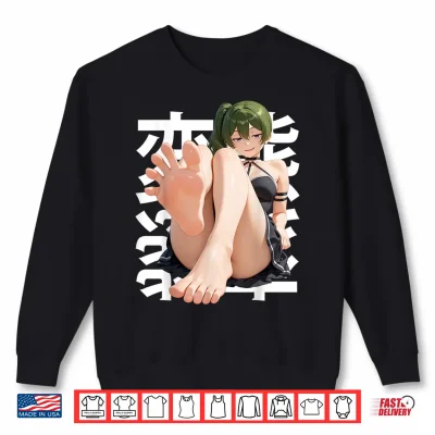 Sweatshirt Japanese Femdom Waifu Submissive Anime Feet Toes Otaku Manga Shirt