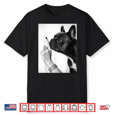 French Bulldog Shhh Quiet Funny Dog Lover Trendy Pet Humor Shirt