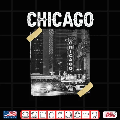 Design Illinois Broadway Chicago Chi Town Performance Shirt