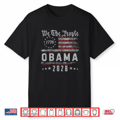 Obama 2028 For Presidentus Flag Vintage Shirt
