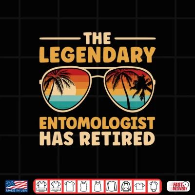 Design Mens Retired Entomologist Retirement Performance Shirt