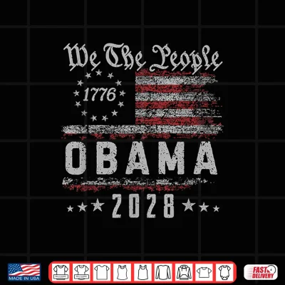 Design Obama 2028 for PresidentUS Flag Vintage Shirt