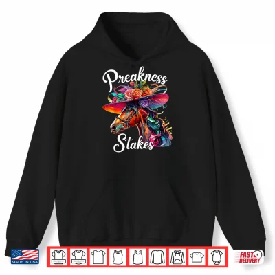 Hoodie Preakness Stakes Horse Racing Derby Vintage Style Shirt