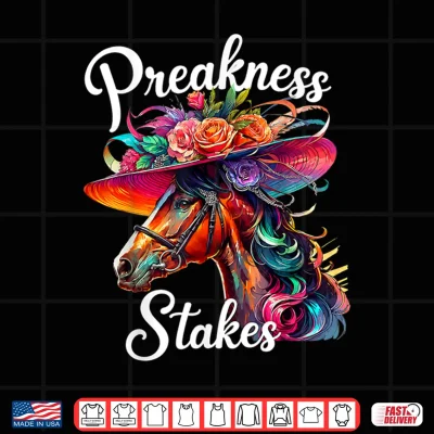 Design Preakness Stakes Horse Racing Derby Vintage Style Shirt