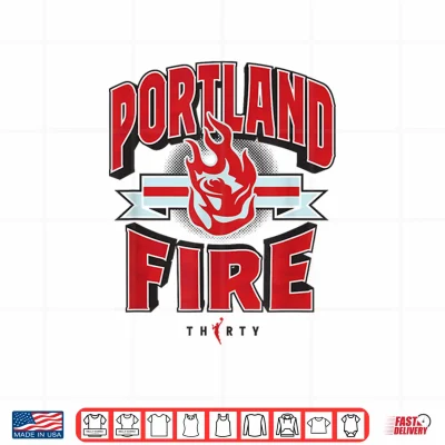 Design WNBA 30th Anniversary Drop Box Portland Fire Shirt