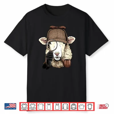 Detective Sheep Lamb Spy Investigator Farmer Sheep Lover Performance Shirt