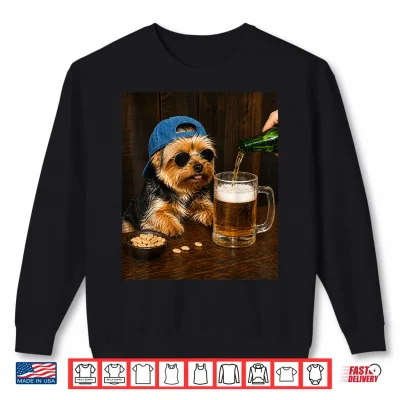 Sweatshirt Dog Waiting For Beer Shirt