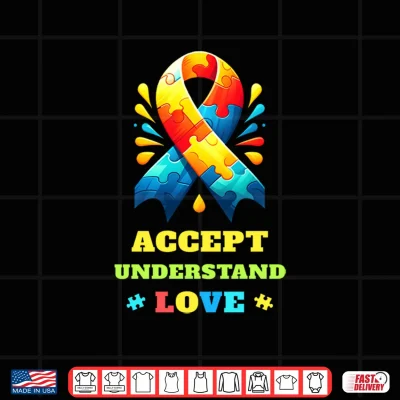 Design Autism Shirt Women Men Accept Understand Love Autism Performance Shirt