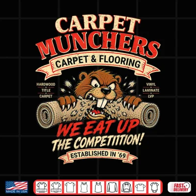 Design Funny Adult Humor Carpet Munchers Innuendo Joke Gag Gifts Shirt