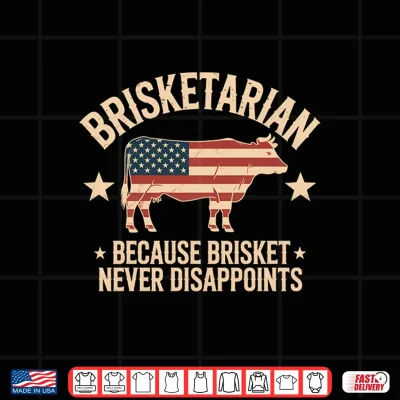 Design Mens Brisketarian Because Brisket Never Disappoints BBQ Lover Performance Shirt