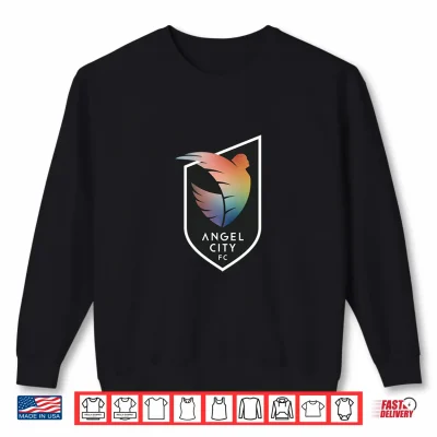 Sweatshirt Mens NWSL Angel City FC Pride Crest Performance Shirt
