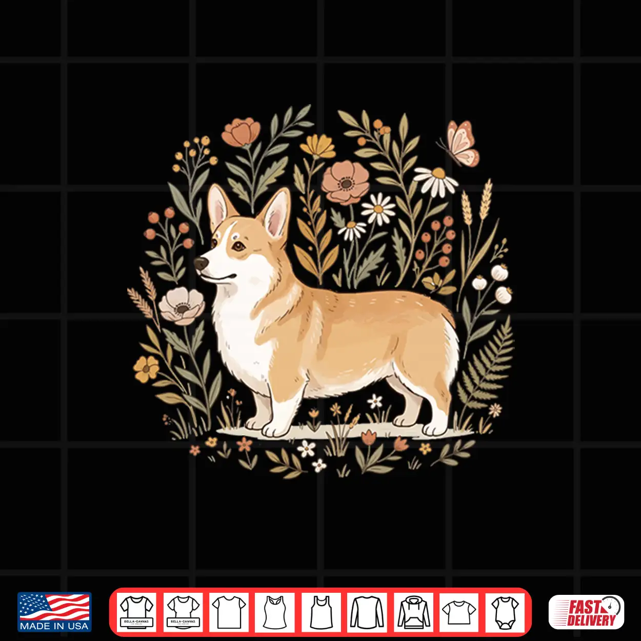Corgi Cottagecore Welsh Corgi Aesthetic Shirt