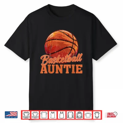 Auntie Vintage Basketball Auntie Shirt