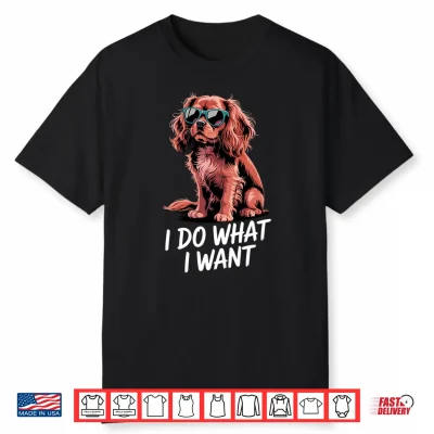 Cavalier King Charles Art For Men Women Cavalier Spaniel Dog Performance Shirt