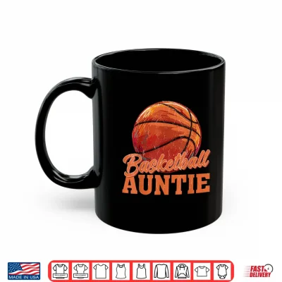 Mug Auntie Vintage Basketball Auntie Shirt 3