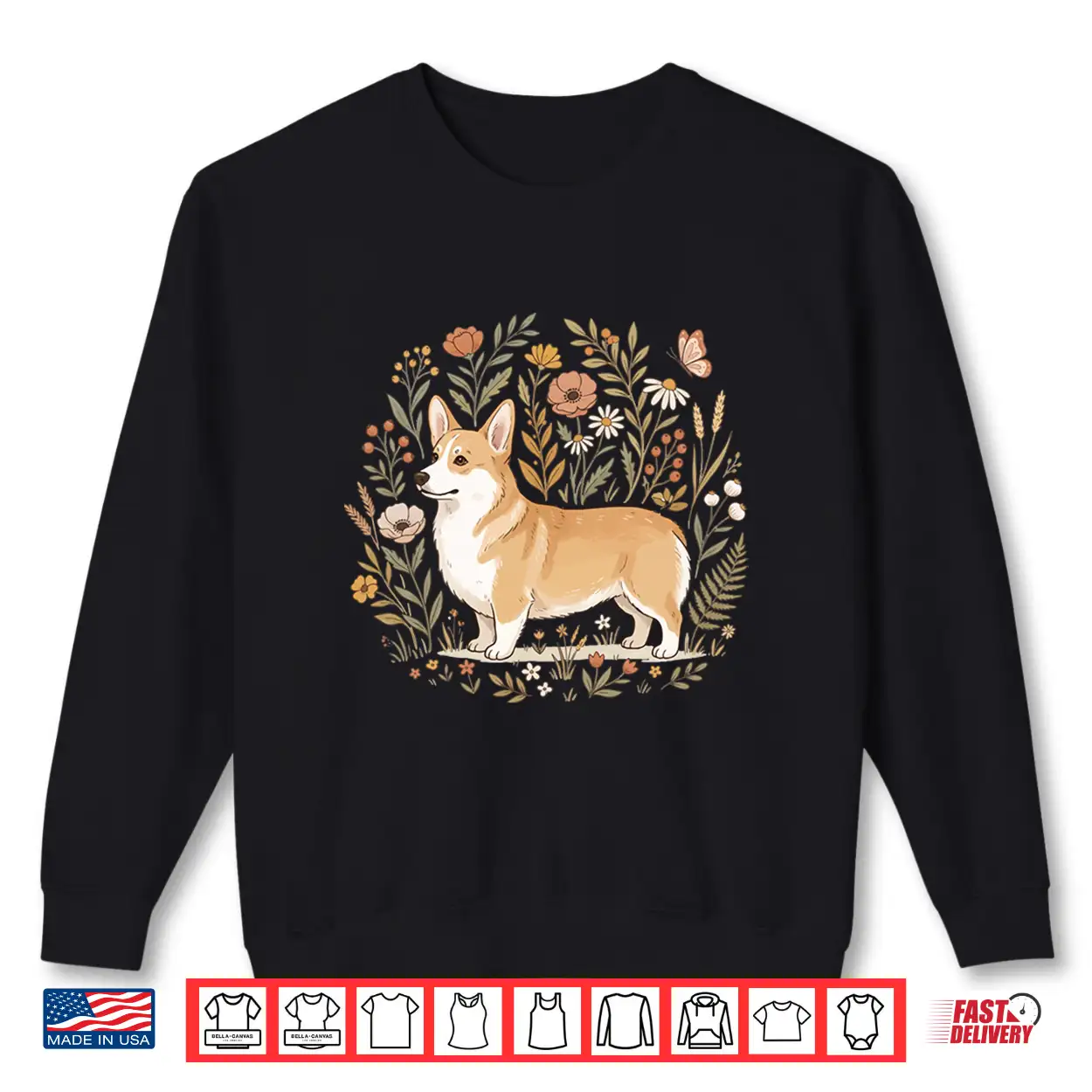 Corgi Cottagecore Welsh Corgi Aesthetic Shirt