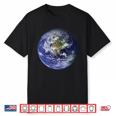 Earth View Space Planet View Astronomy Nature Lovers Space Shirt