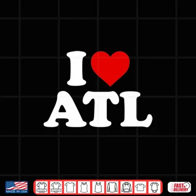 Design I Love Atlanta ATL Heart Shirt 1