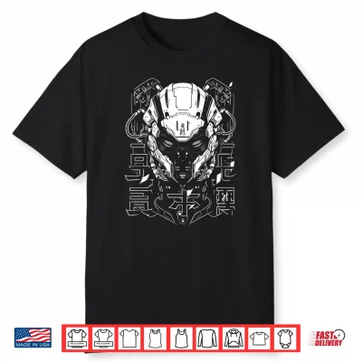 Mens Futuristic Techwear   Japanese Cyberpunk   Harajuku Otaku Performance Shirt