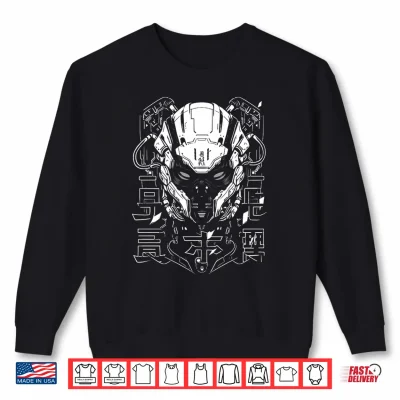 Sweatshirt Mens Futuristic Techwear Japanese Cyberpunk Harajuku Otaku Performance Shirt 1