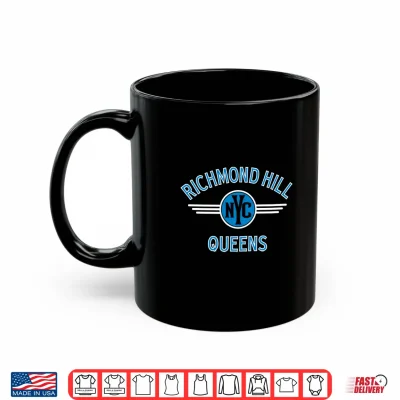 Mug Richmond Hill Queens NYC Circle Blue Print Performance Shirt 1