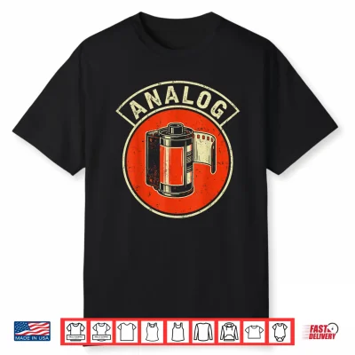 Analog Film Photography Retro Camera Shirt