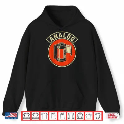 Hoodie Analog Film Photography Retro Camera Shirt