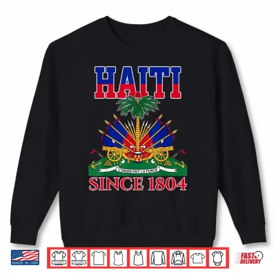 Sweatshirt Happy Haitian Flag Day Outfit Proud Haiti Shirt