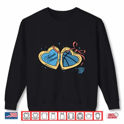 Sweatshirt NBA Oklahoma City Thunder Valentines Day Heart Locket Shirt