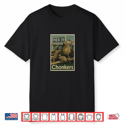 Pier 39 Sea Lions With Chonkers Shirt
