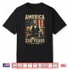 Vintage Abraham Lincoln Abe Lincoln Playing Drums 250 Years Shirt