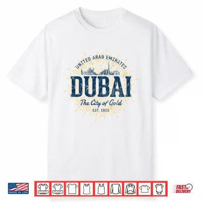 Retro Uae Vintage Dubai Shirt