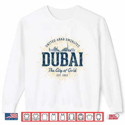 Sweatshirt Retro UAE Vintage Dubai Shirt