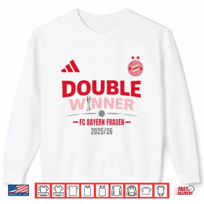 Sweatshirt Double Winner FC Bayern Frauen 2025 2026 Shirt