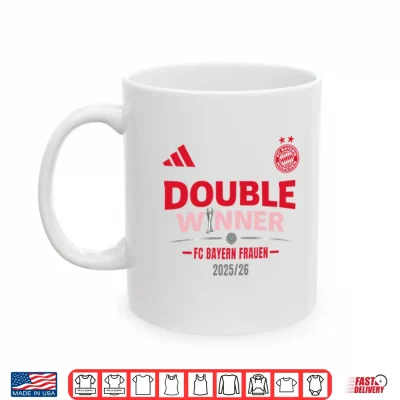 Mug Double Winner FC Bayern Frauen 2025 2026 Shirt