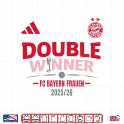 Design Double Winner FC Bayern Frauen 2025 2026 Shirt
