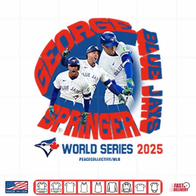 Design George Springer Toronto Blue Jays MLB 2025 World Series Shirt