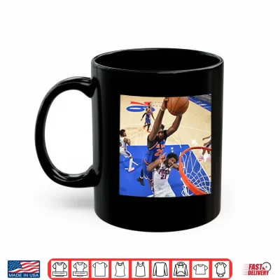 Mug Mitchell Robinson Dunks On Joel Embiid Shirt
