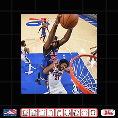 Design Mitchell Robinson Dunks On Joel Embiid Shirt
