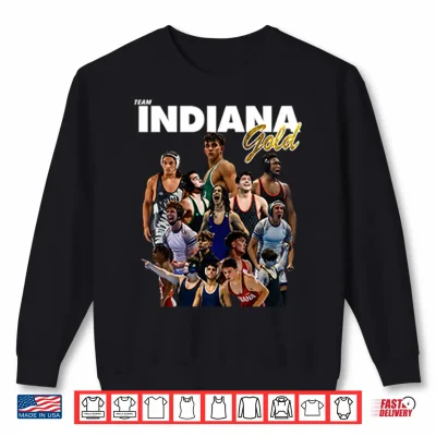 Sweatshirt Team Indiana Gold Wrestling Junior Duals 2026 Shirt